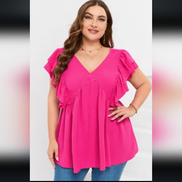 ♥️New Plus size ruffle tunic - Picture 7 of 10